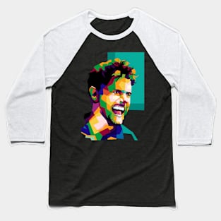 Baggio In Wpap Pop Art Baseball T-Shirt